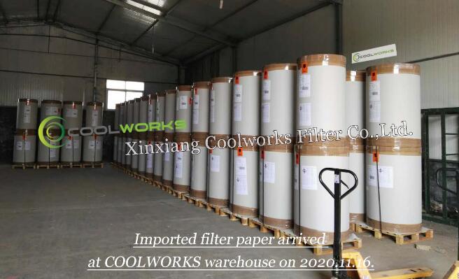 New imported filter paper materials have arrived at COOLWORKS FILTER warehouse